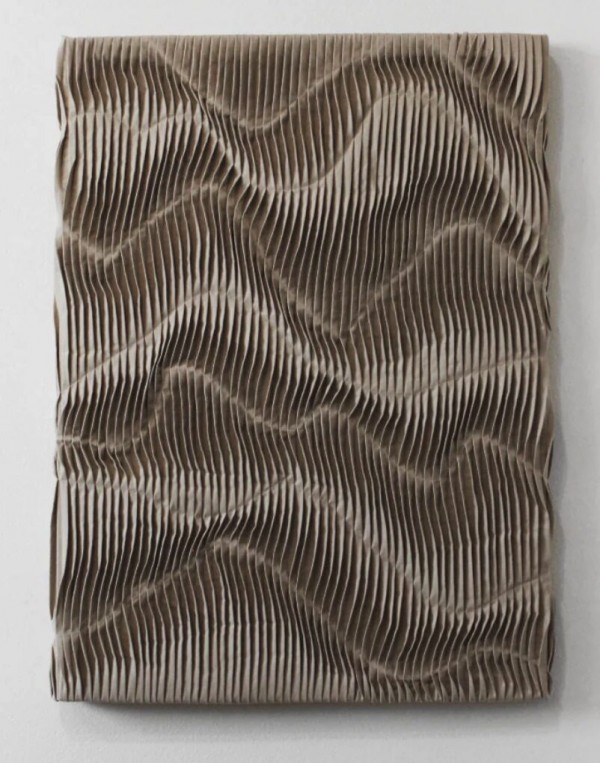Pleated Wall Sculpture by Morgan Young